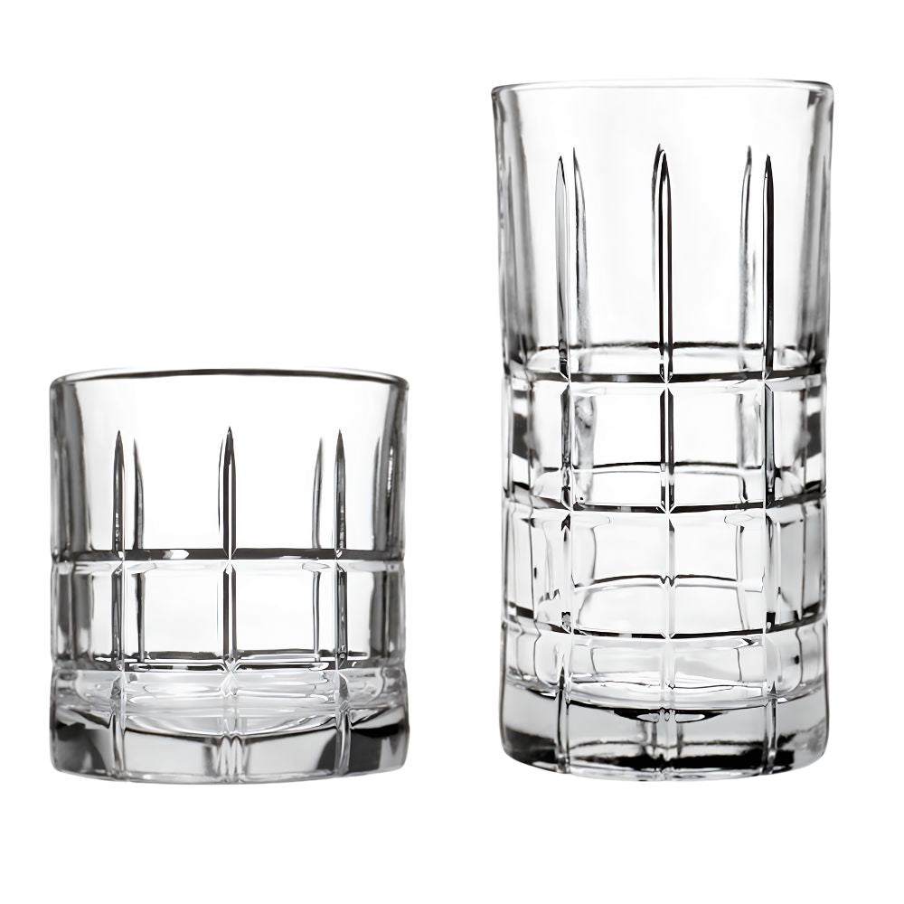 Anchor Hocking Manchester Rocks & Tea 16 Piece Set Glass