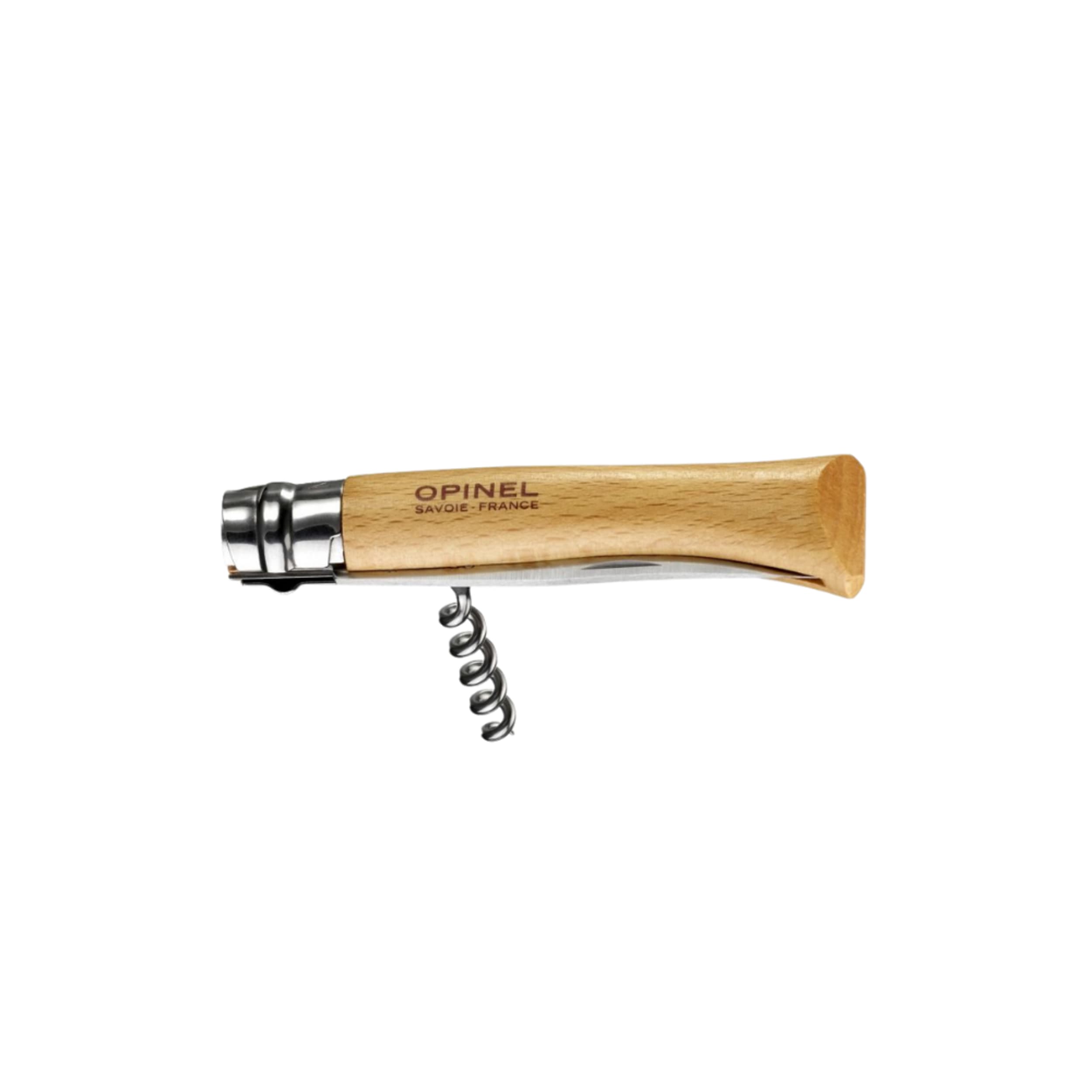 Opinel No.10 Corkscrew Folding Knife Beech