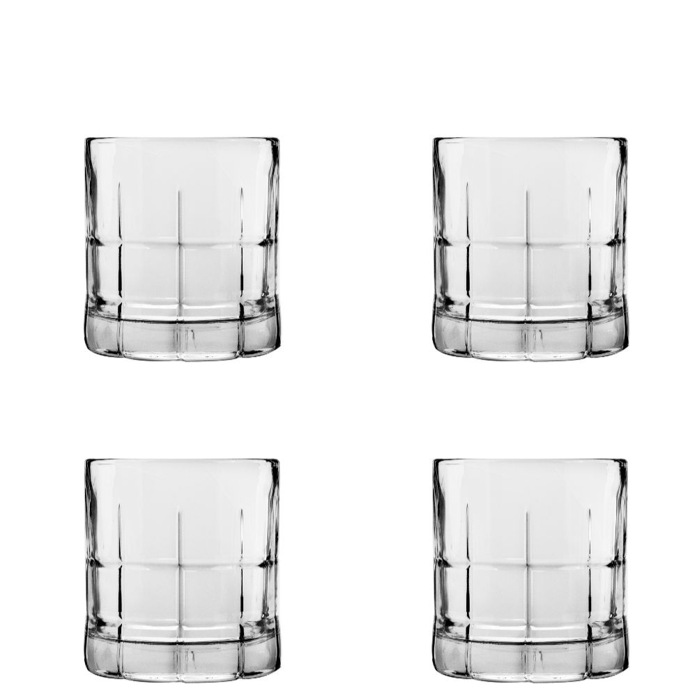 Anchor Hocking Manchester Rocks Glass - 4 Pack (10.5oz 311mL)
