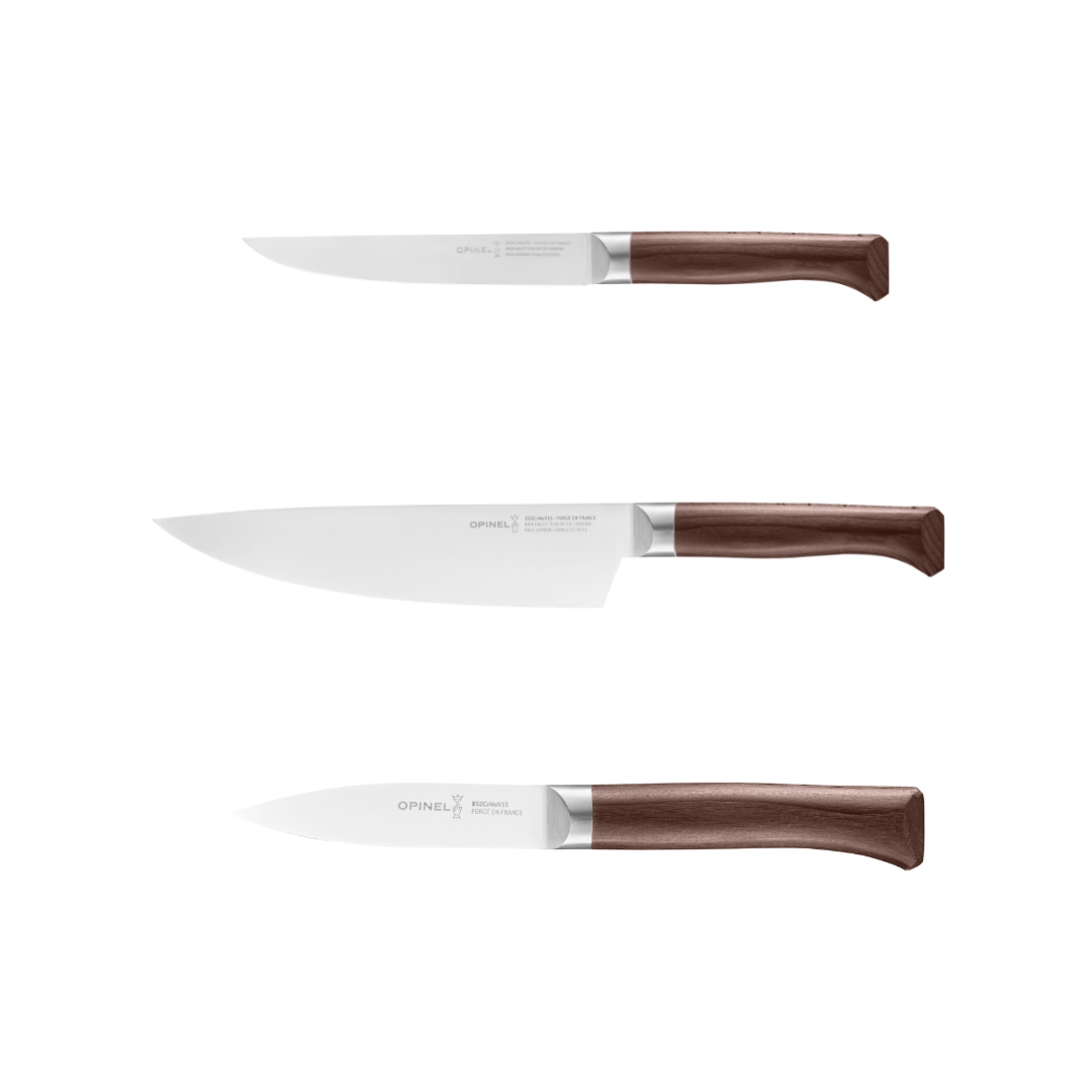 Opinel Les Forgés 1890 Kitchen Knife 3 Piece Set