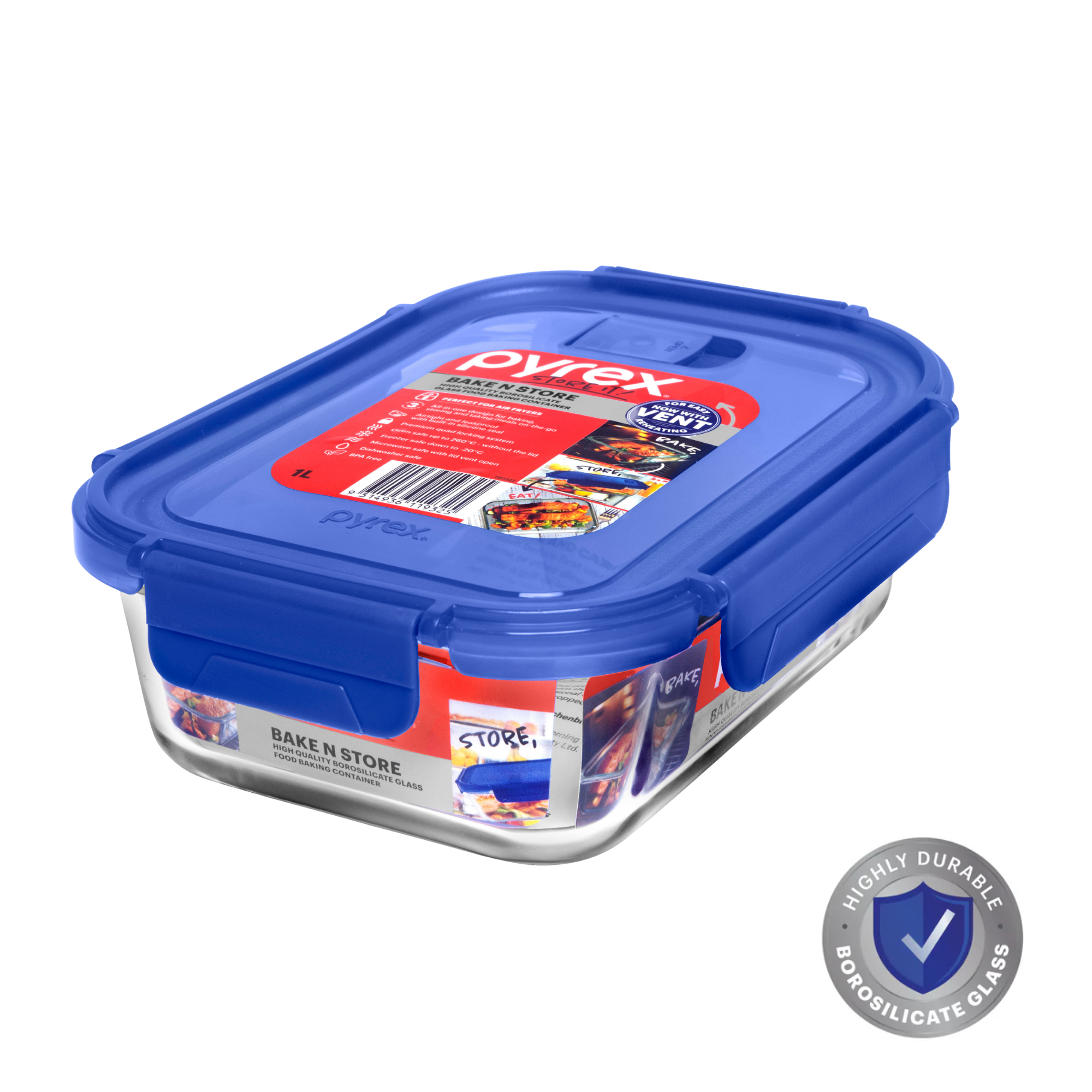 Pyrex Bake N Store Rectangle Baking Dish (1L)