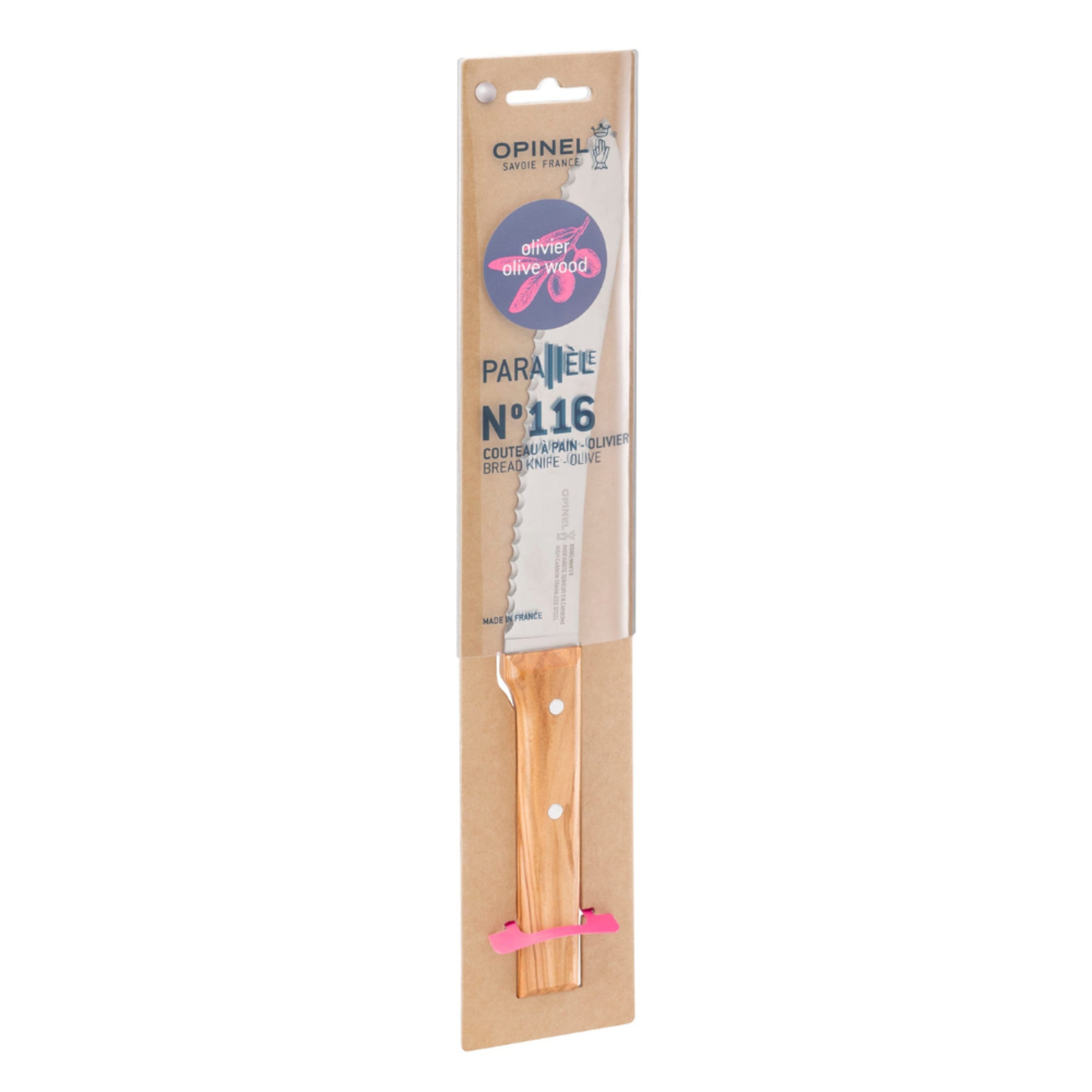 Opinel Parallèle No.116 Bread Knife Beech