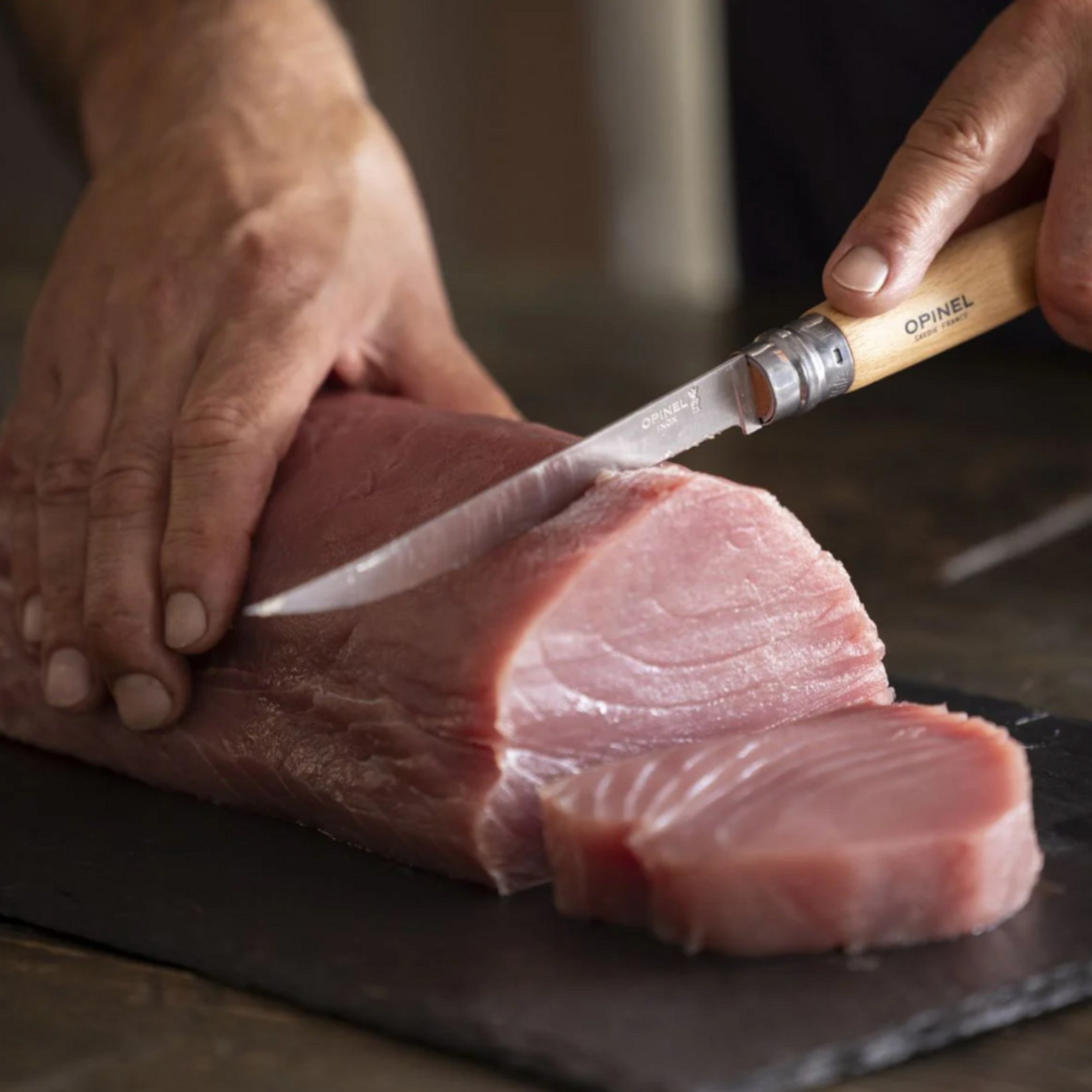 Opinel No.15 Effilé Stainless Steel Filleting Folding Knife Padouk