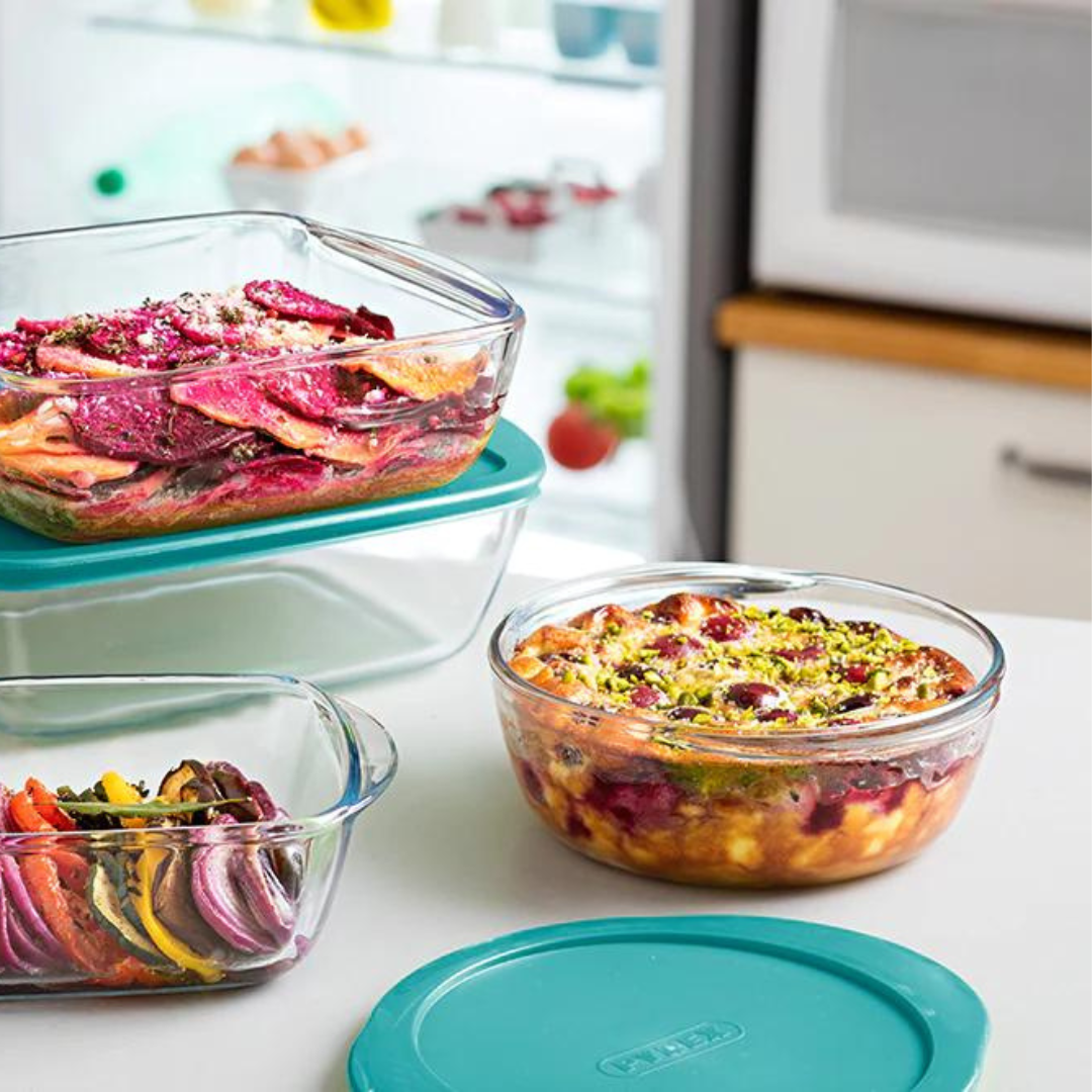 Pyrex Cook & Store Glass Round Container (2.3L)