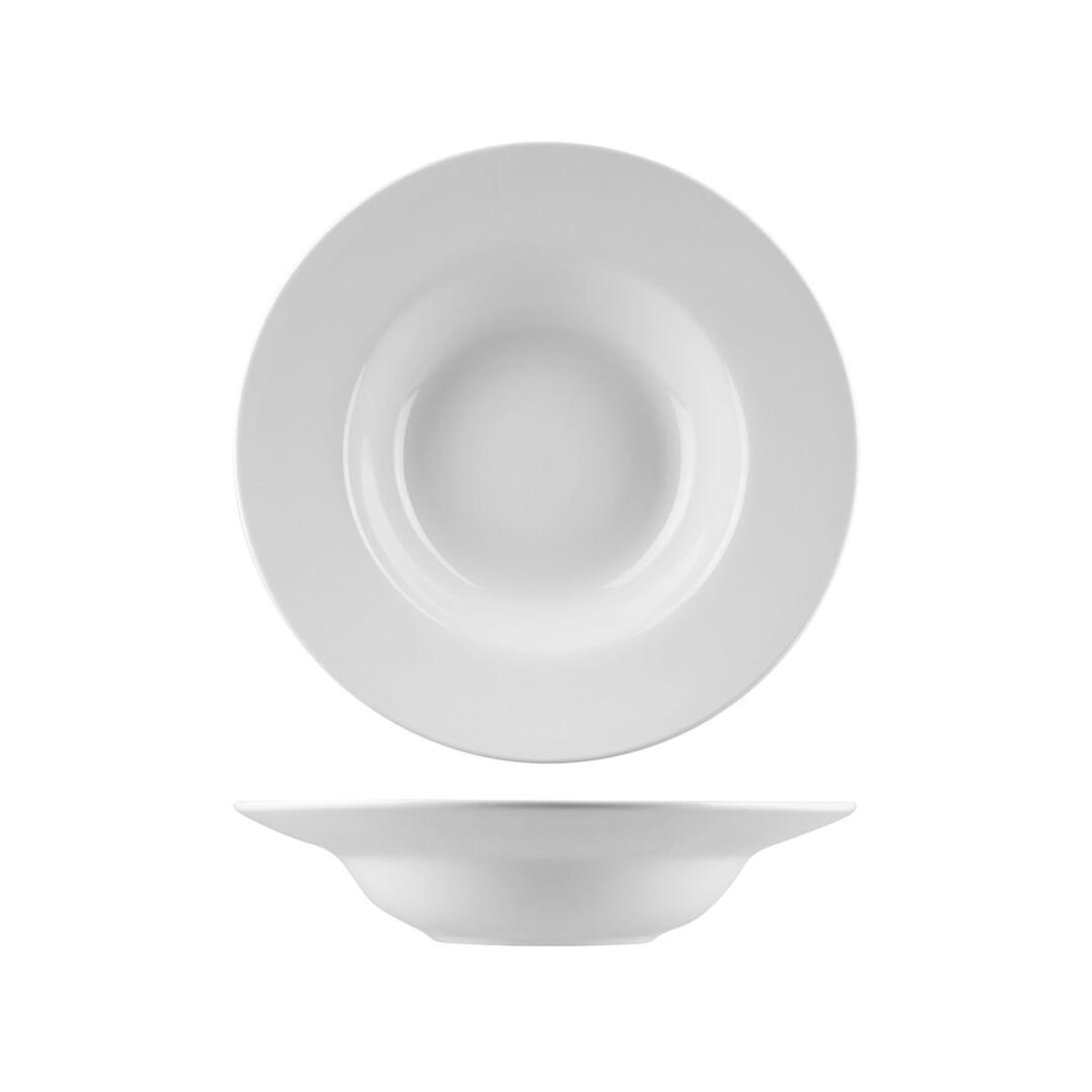 AFC Flinders Classic Pasta Bowl Wide Rim 300mm (720ml) White