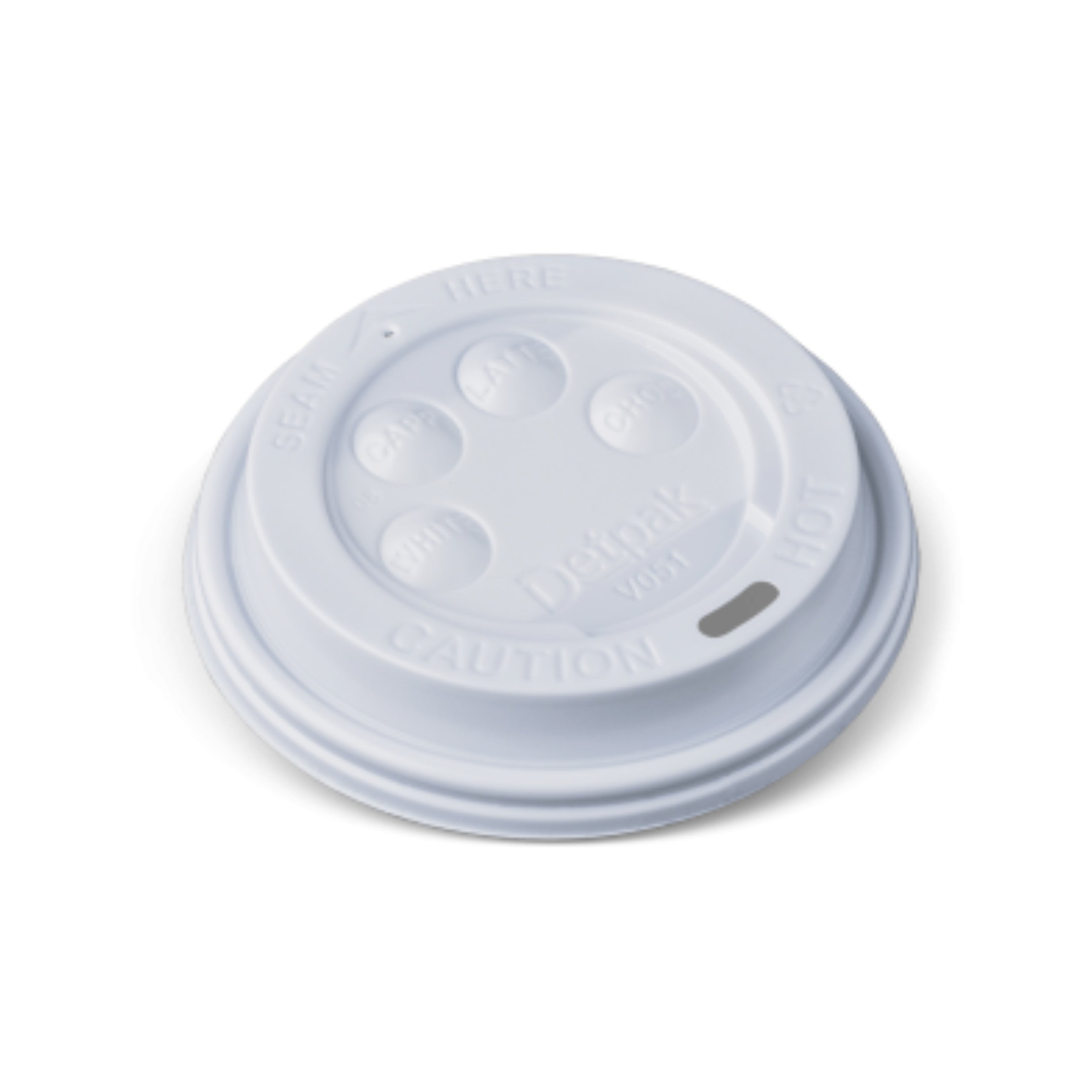 Detpak Lid 12/16oz White Button 1000 Pack