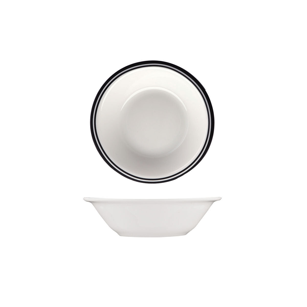 AFC Flinders Healthcare Cru Black Line Oatmeal Bowl (155mm)