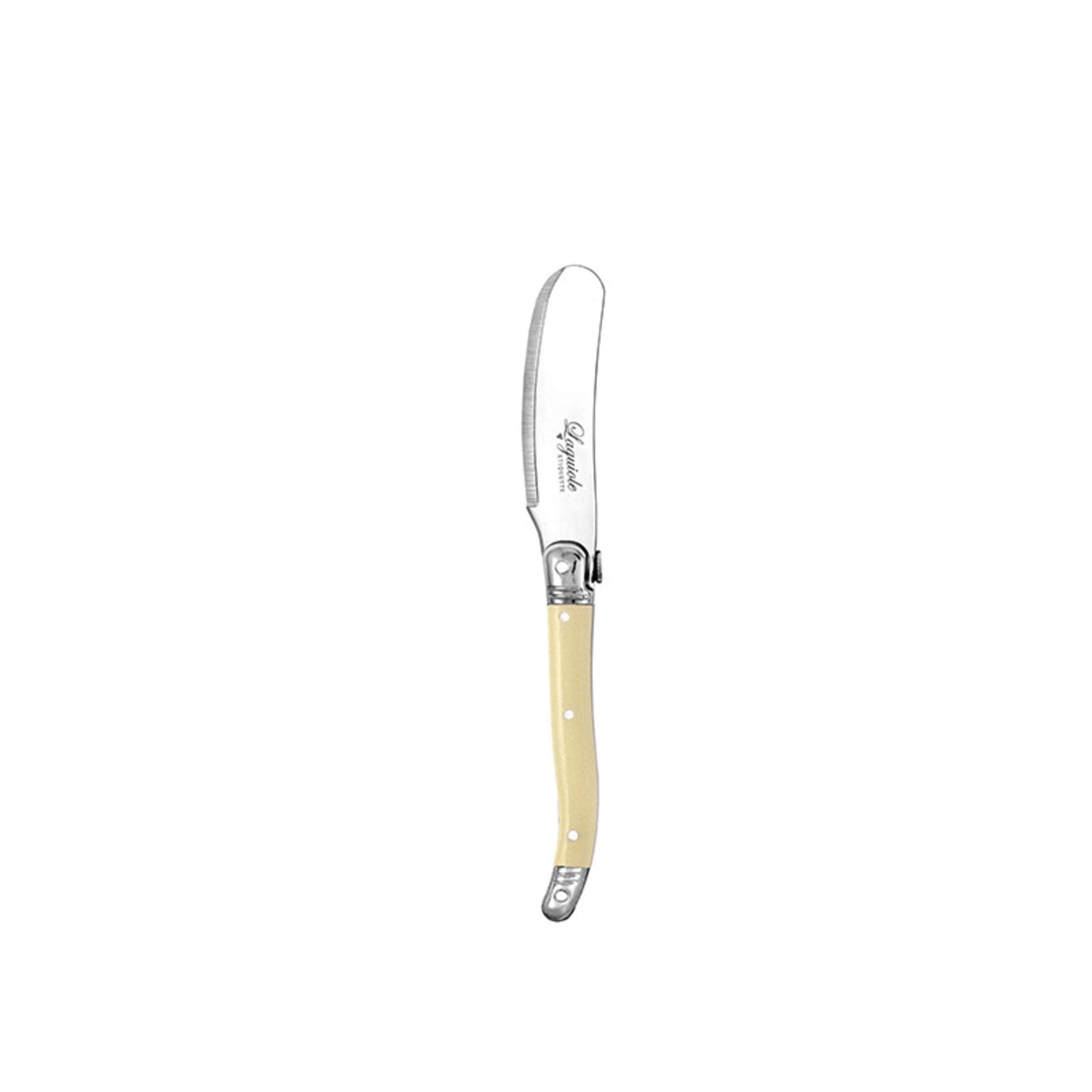 Laguiole Etiquette Pate Knife 12 Pack - Ivory