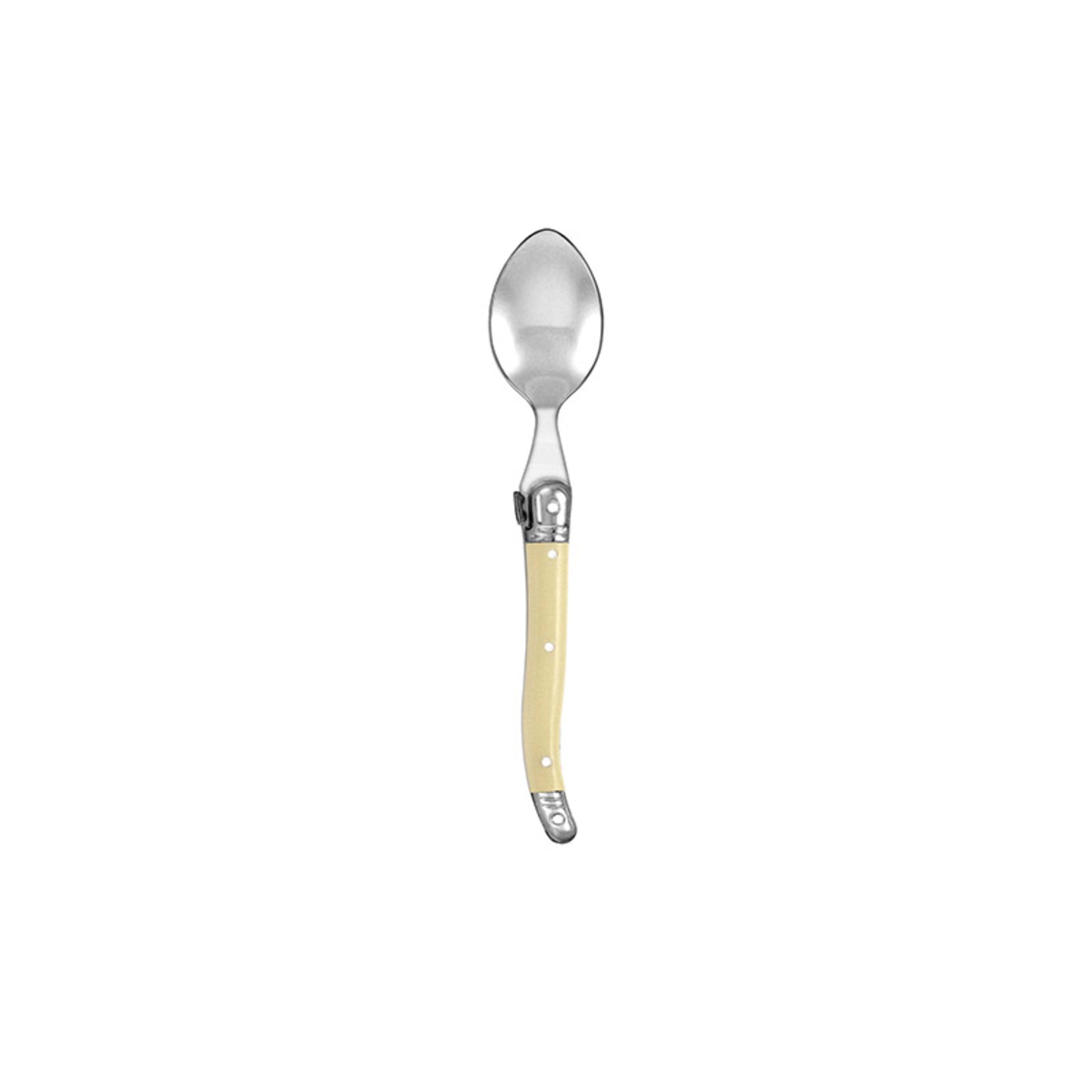 Laguiole Etiquette Teaspoon 12 Pack - Ivory