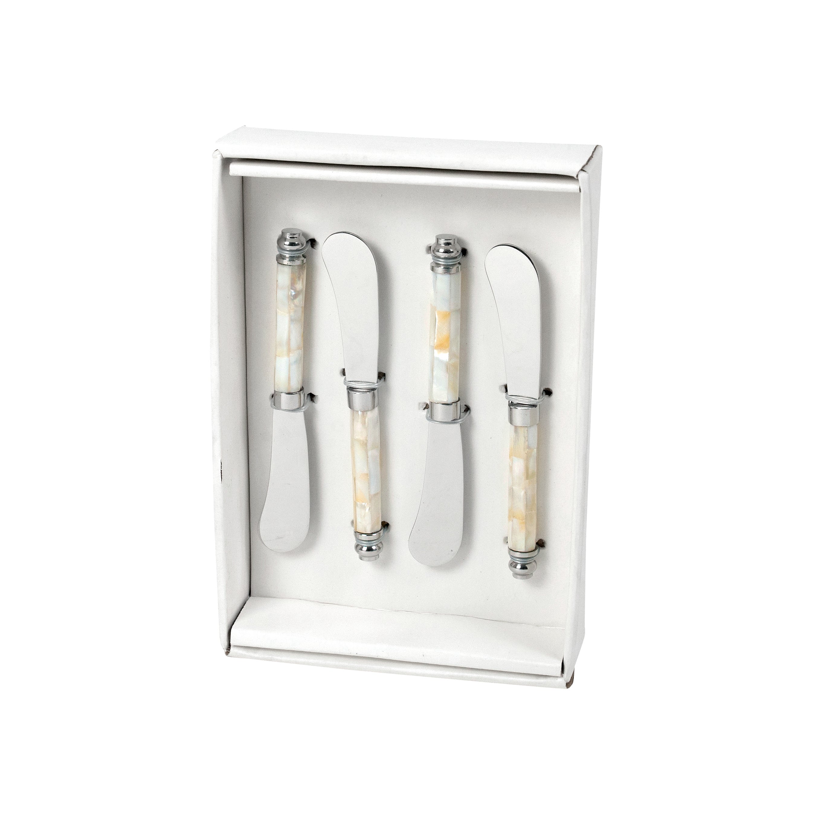 Pure Homewares Inca Mother of Pearl Pate Knife Set
