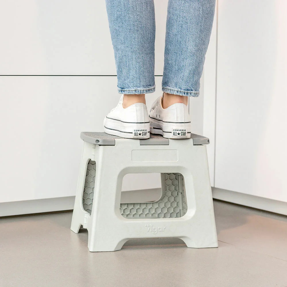 Zeroline Grey Foldable Stool 27cm