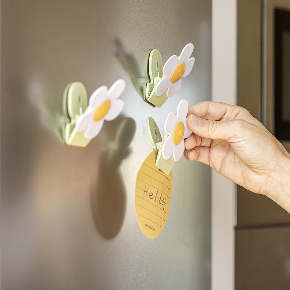 Florganic Notebook with Suction + Magnet Clip 2pc Set