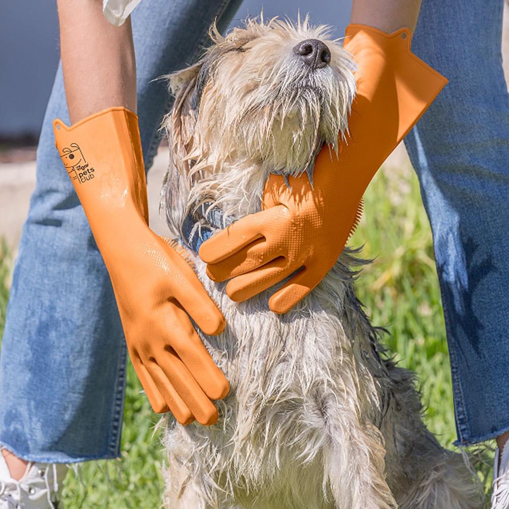 Vigar Pets Club Dog Washing Gloves
