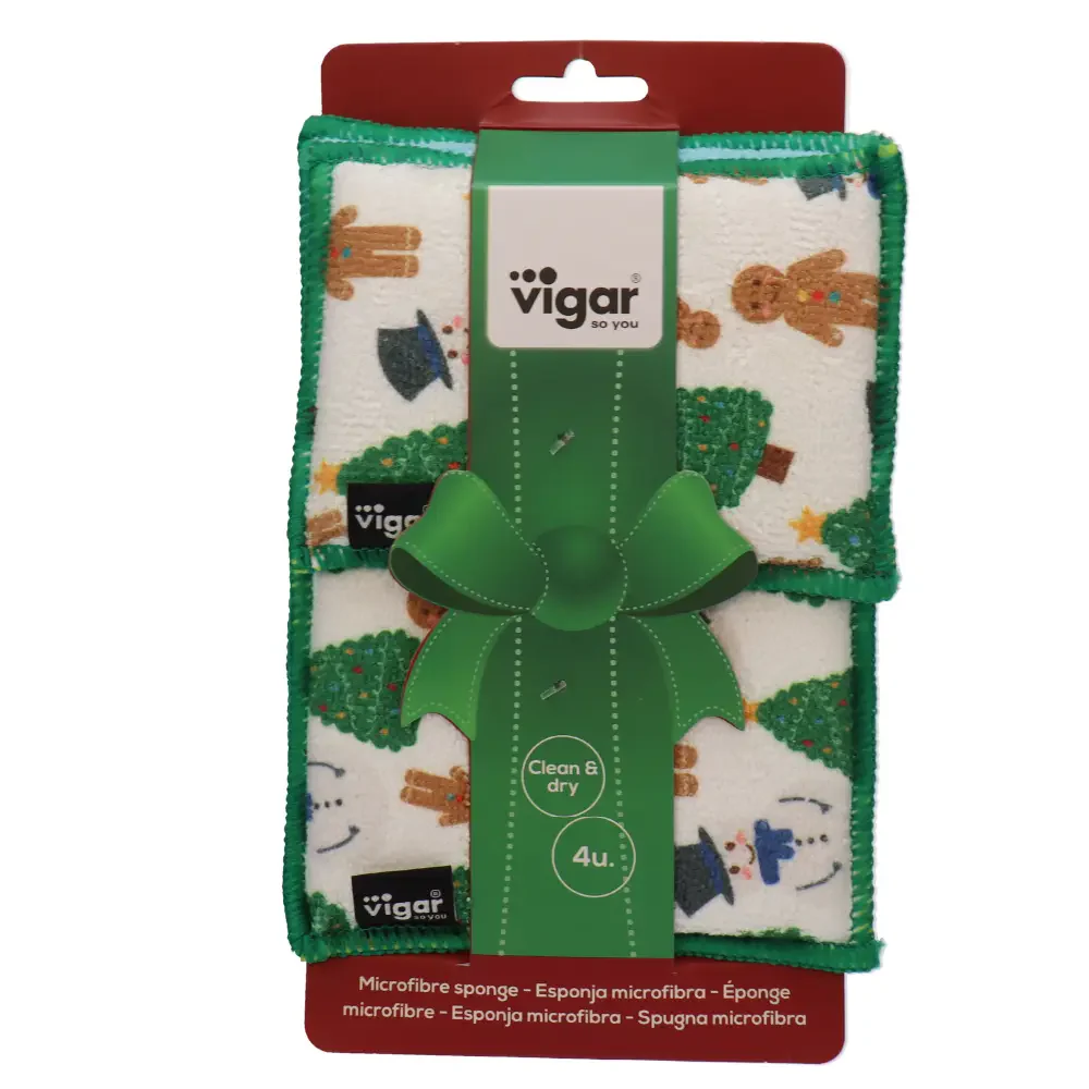 Frosty the Snowman Microfibre Sponges - 4 Pack