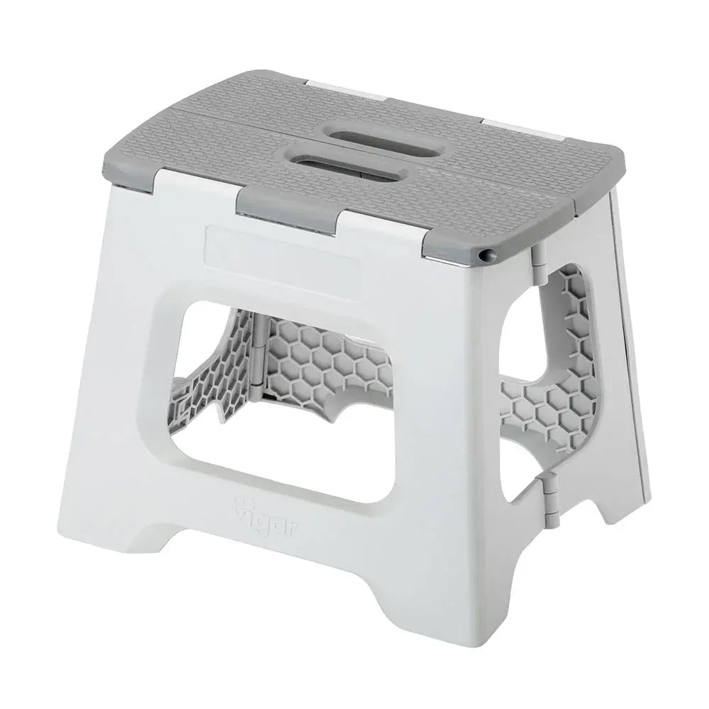 Compact Grey Foldable 27cm Stool