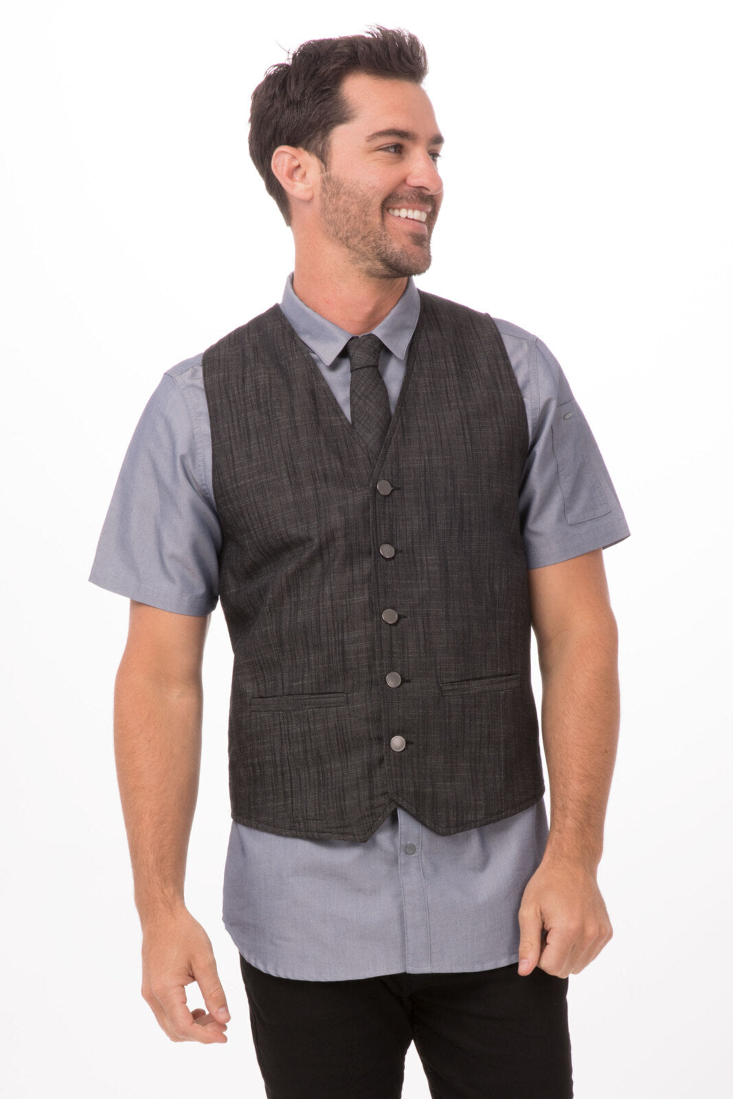 Chef Works Fairfax Men's Vest - Black
