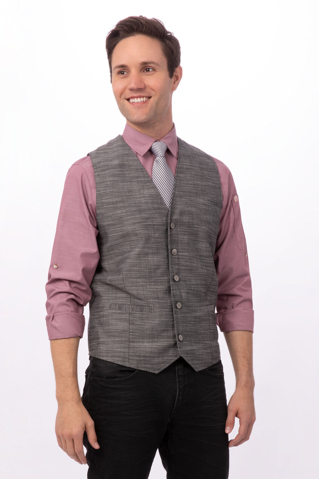 Chef Works Fairfax Men's Vest - Grey