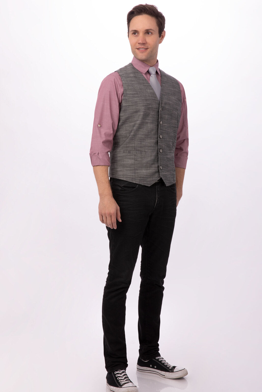 Chef Works Fairfax Men's Vest - Grey