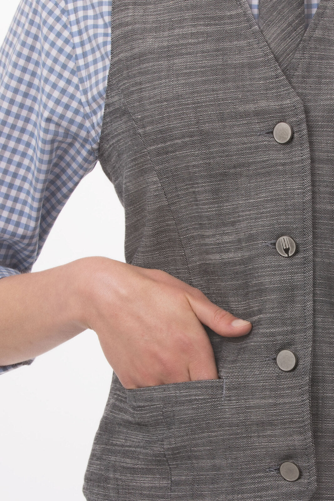 Chef Works Augustine Women's Vest - Grey