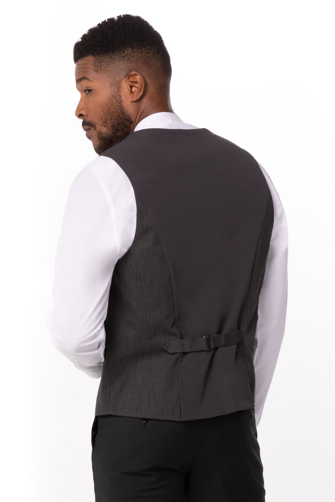 Chef Works Bridge Men's Vest - Pinstripe