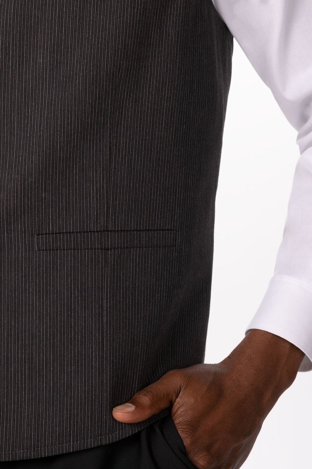 Chef Works Bridge Men's Vest - Pinstripe