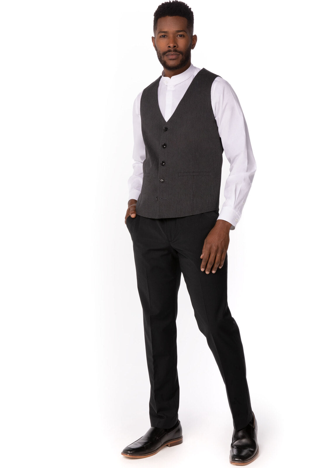 Chef Works Bridge Men's Vest - Pinstripe