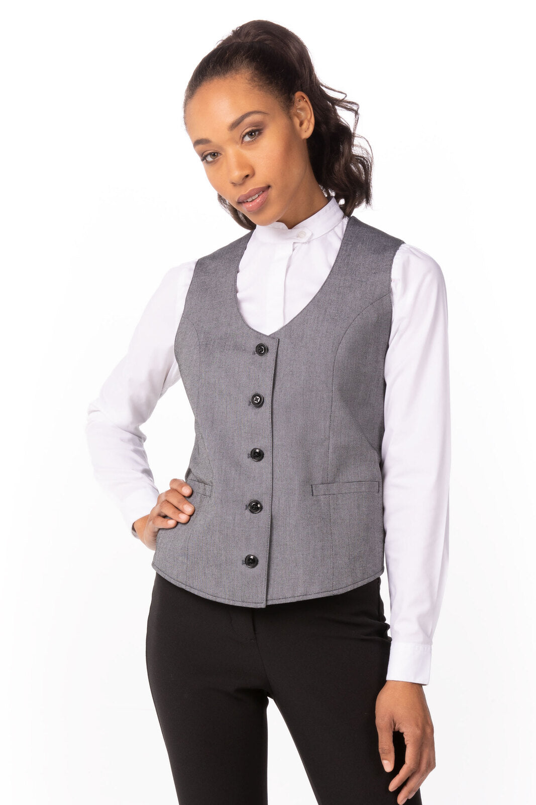 Chef Works Bridge Women's Vest - Light Grey