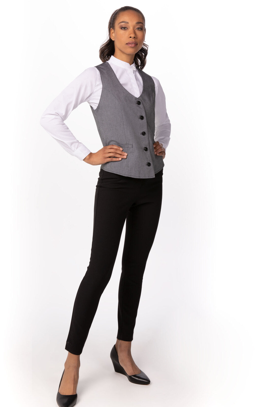 Chef Works Bridge Women's Vest - Light Grey