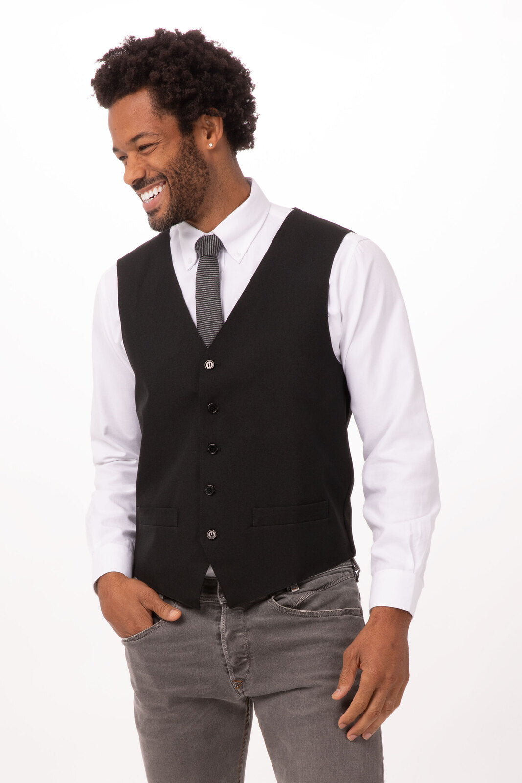 Chef Works Essential Men's Vest - Black