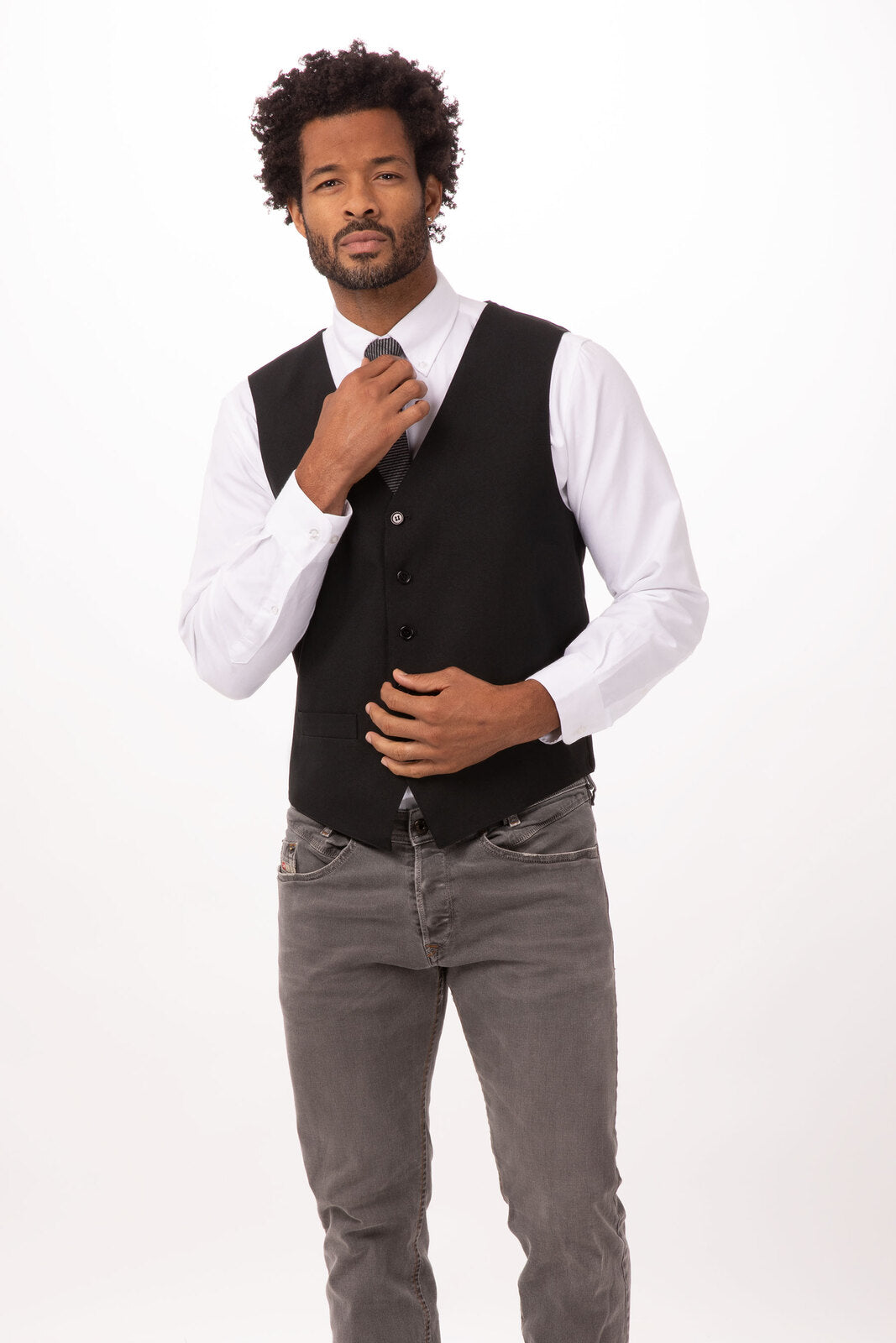 Chef Works Essential Men's Vest - Black