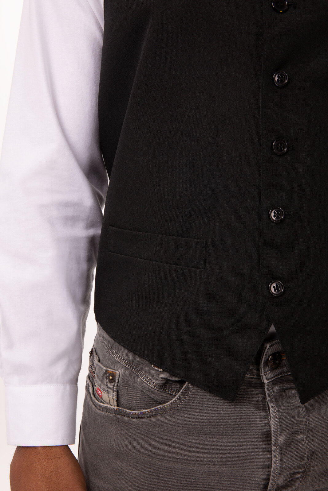 Chef Works Essential Men's Vest - Black