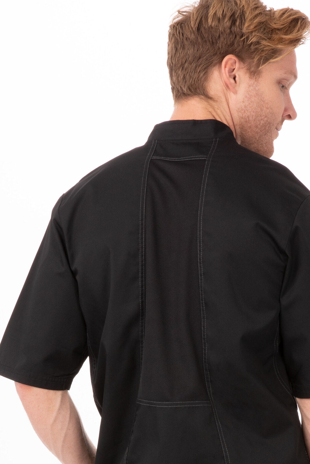 Chef Works Valais V-Series Men's Chef Jacket - Black