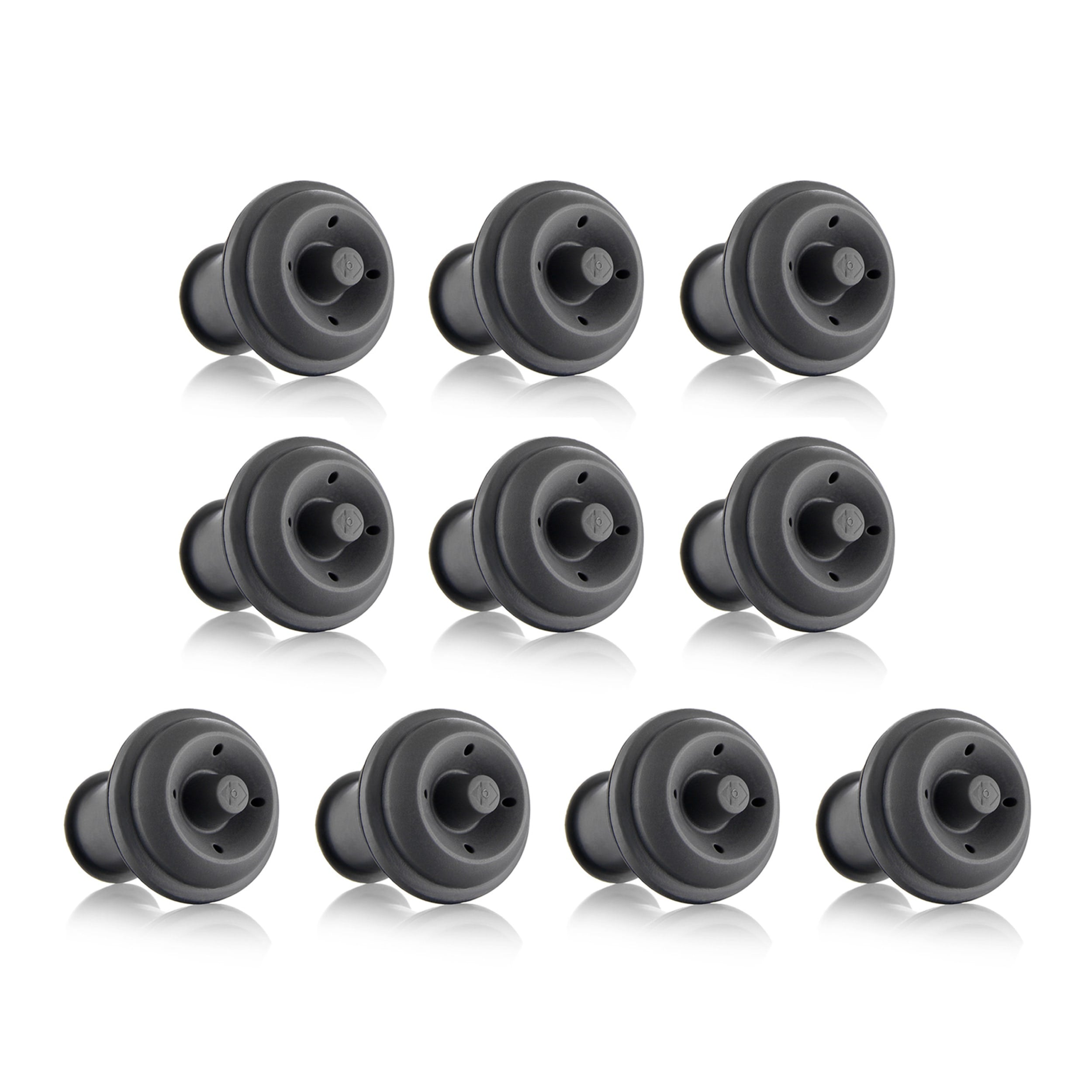 Vacu Vin Wine Stopper 10 Piece Set Grey