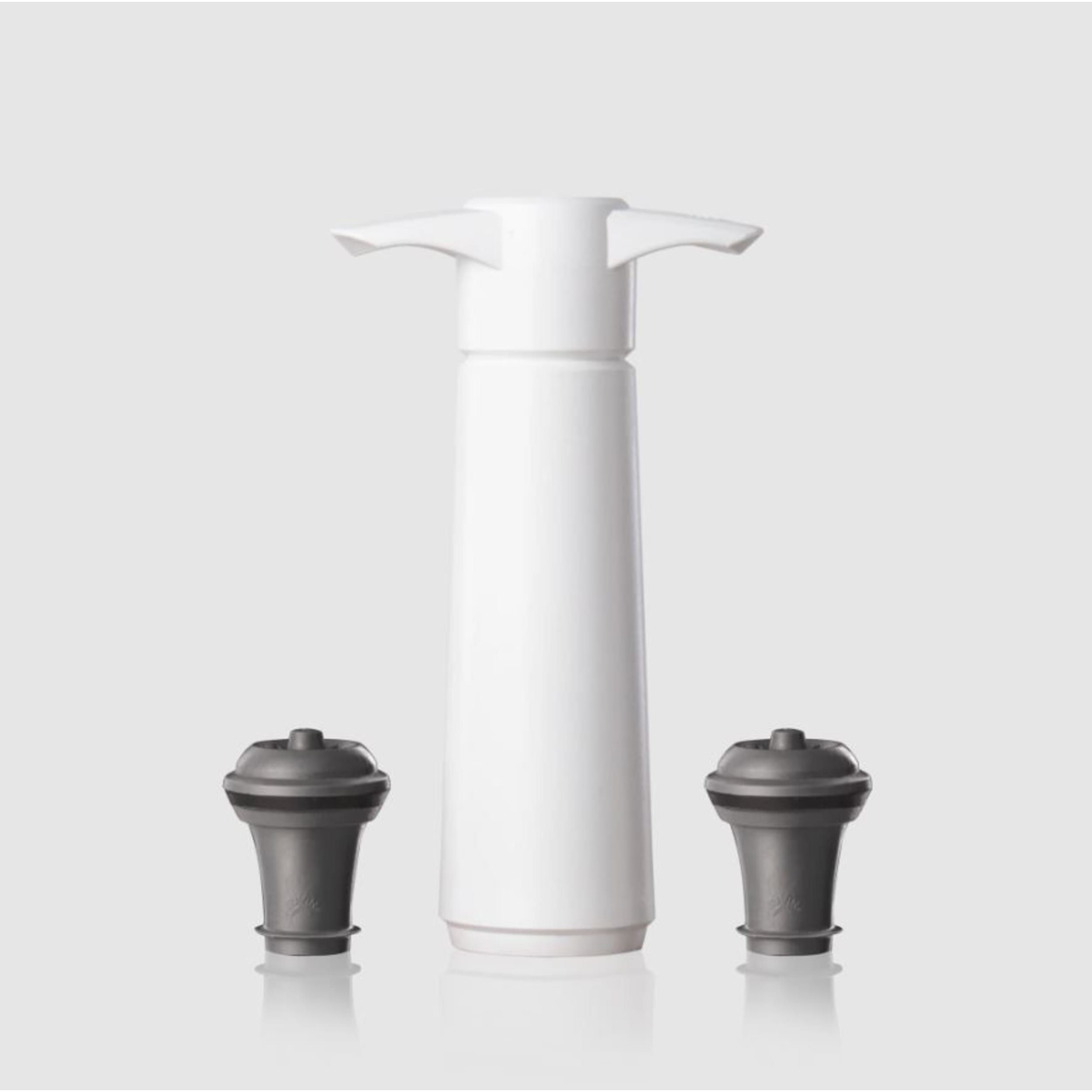 Vacu Vin Original Wine Saver with 2 Stoppers White