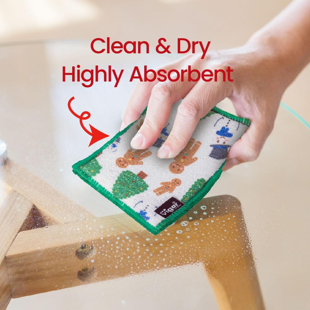 Frosty the Snowman Microfibre Sponges - 4 Pack