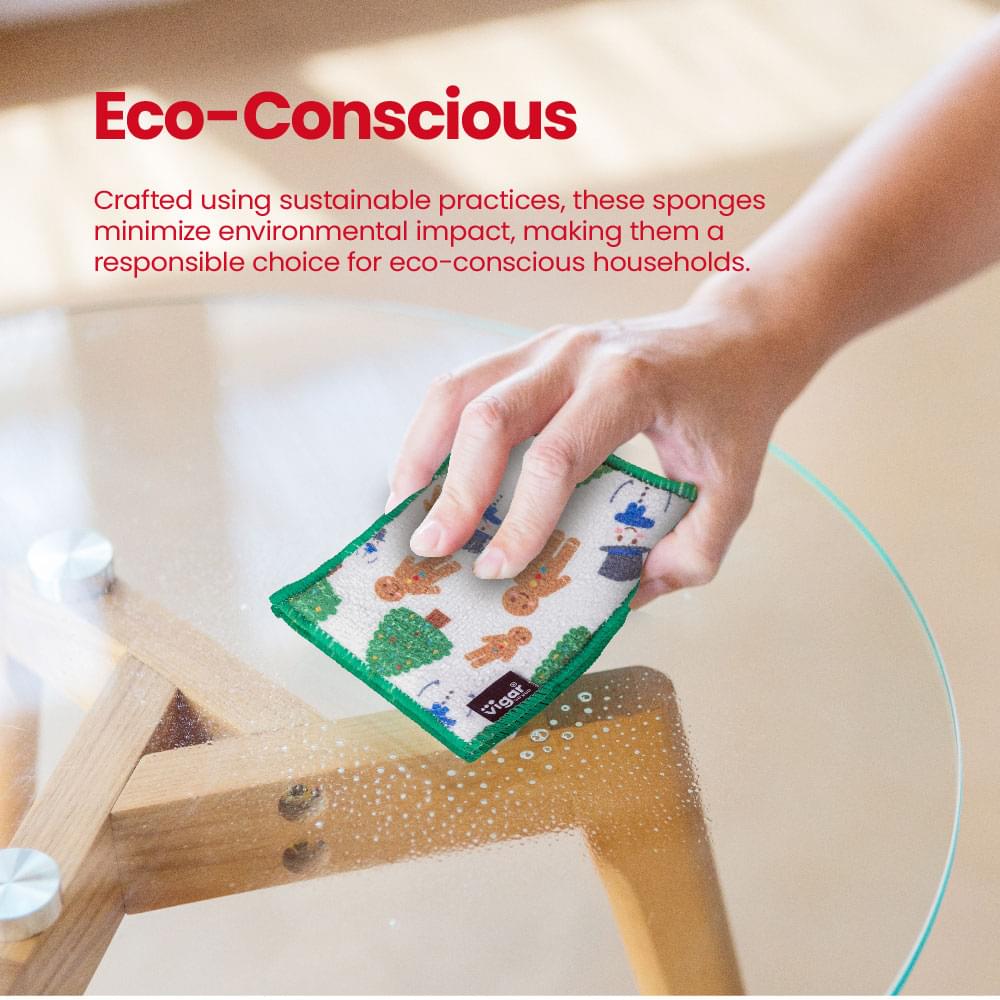 Frosty the Snowman Microfibre Sponges - 4 Pack