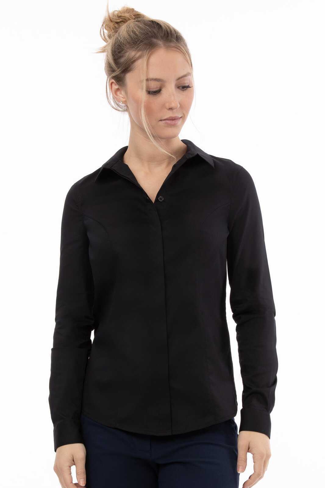 Chef Works Premium Formal Women's Dress Shirt - Black