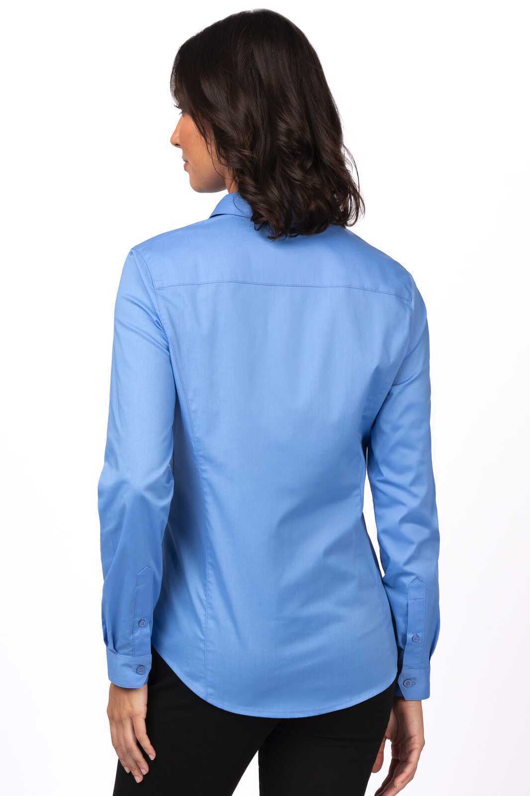 Chef Works Premium Formal Women's Dress Shirt - French Blue