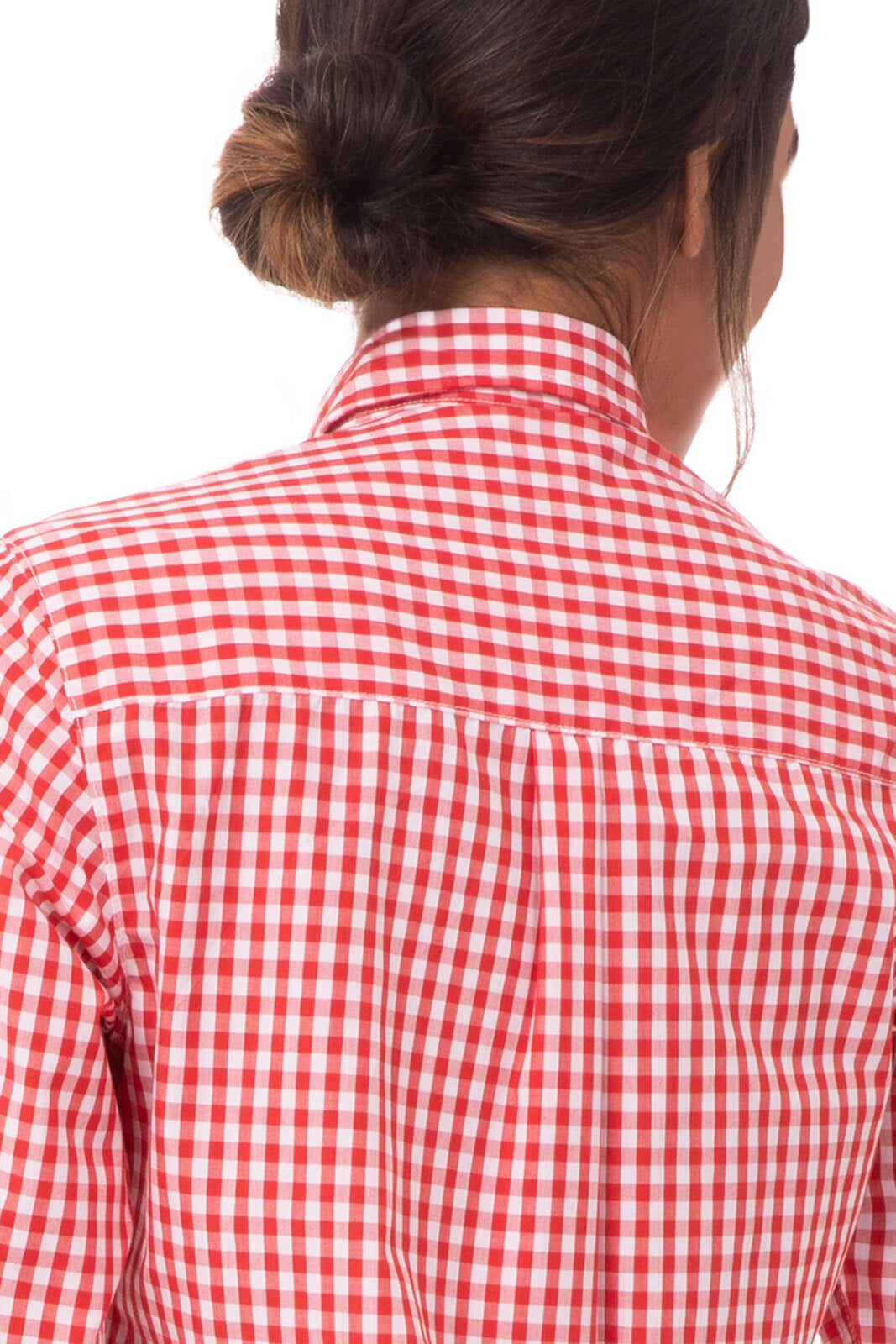 Chef Works Women's Gingham Dress Shirt - Gingham Red