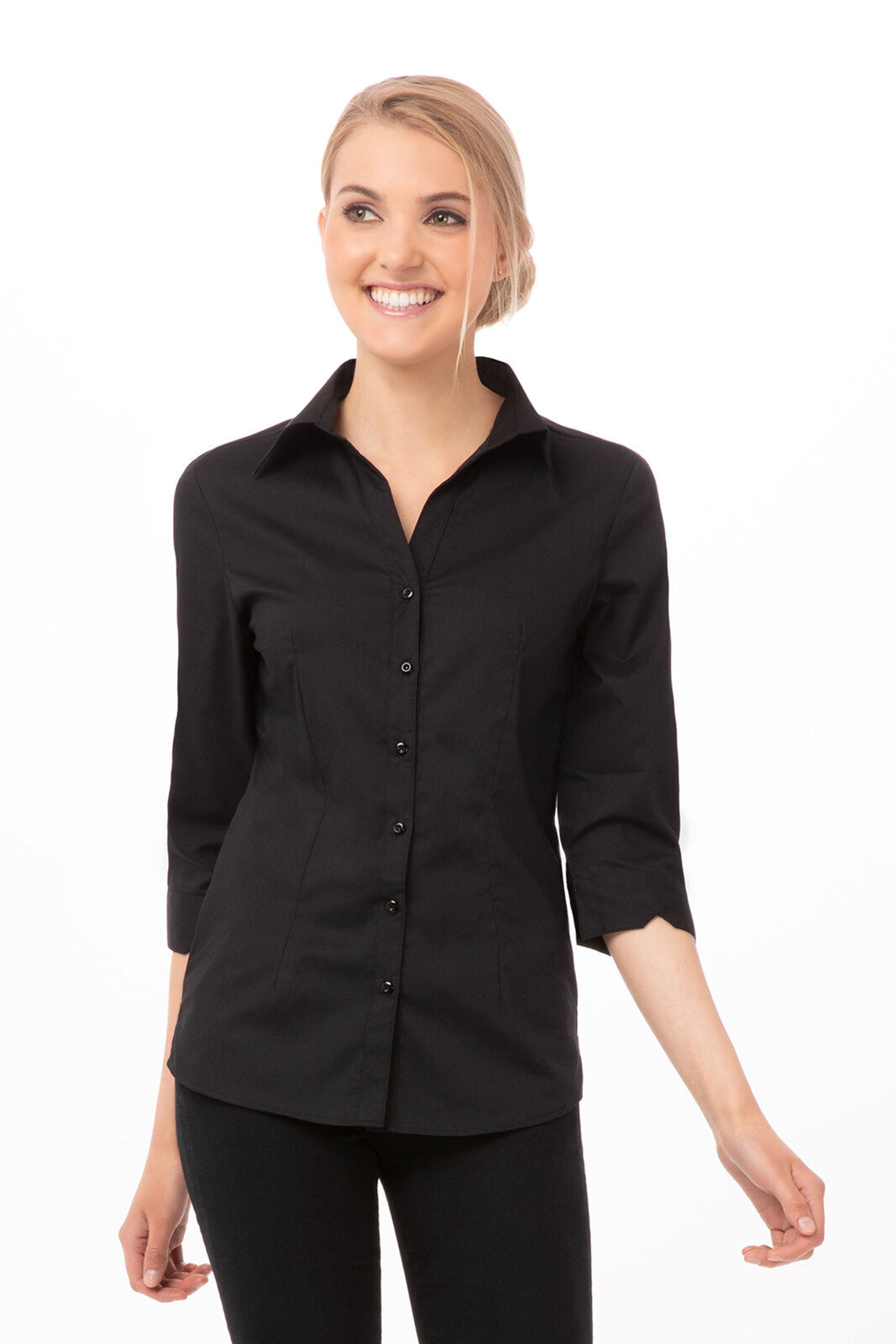Chef Works Finesse Women's Shirt - Black