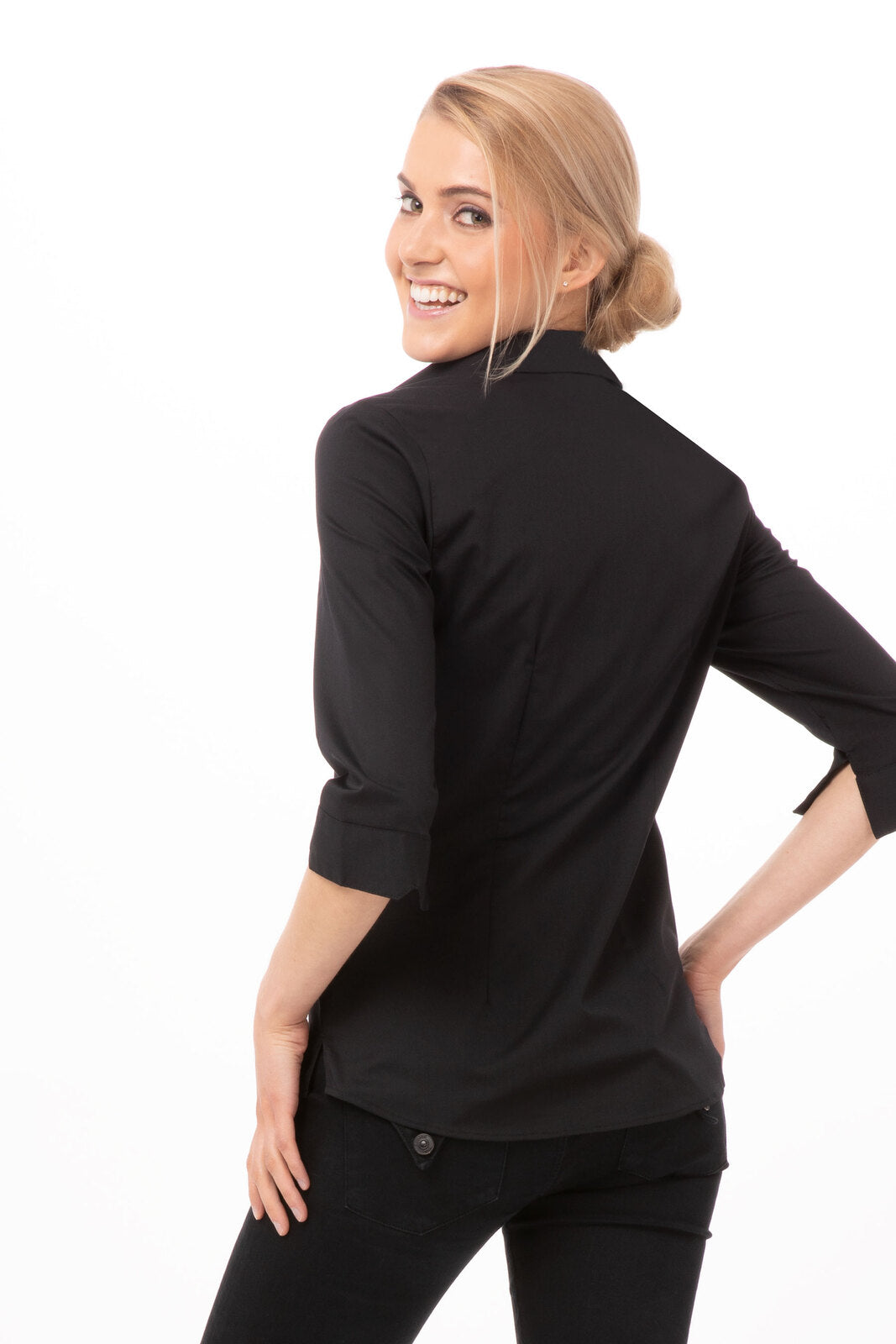 Chef Works Finesse Women's Shirt - Black
