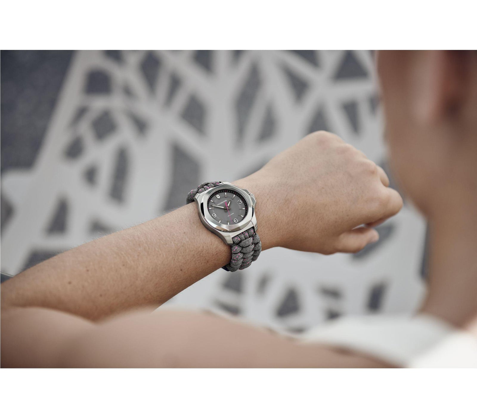Victorinox I.N.O.X. V Watch - Grey - Grey Paracord Strap