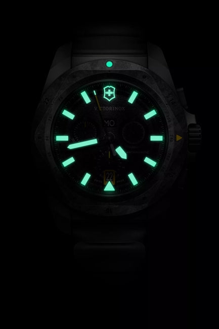 Victorinox I.N.O.X  Chrono Watch - Titanium Case - Black Carbon Rubber Strap