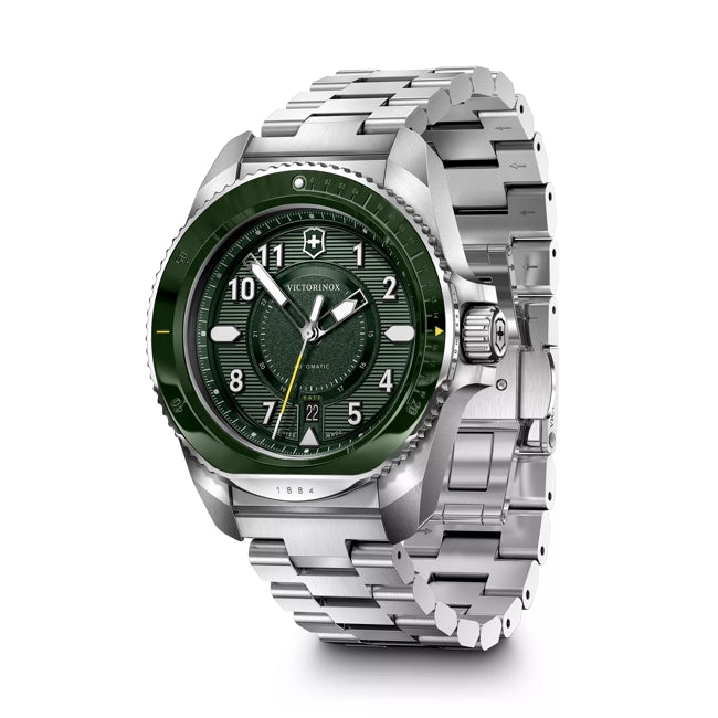 Victorinox Journey 1884 Green Dial on Bracelet