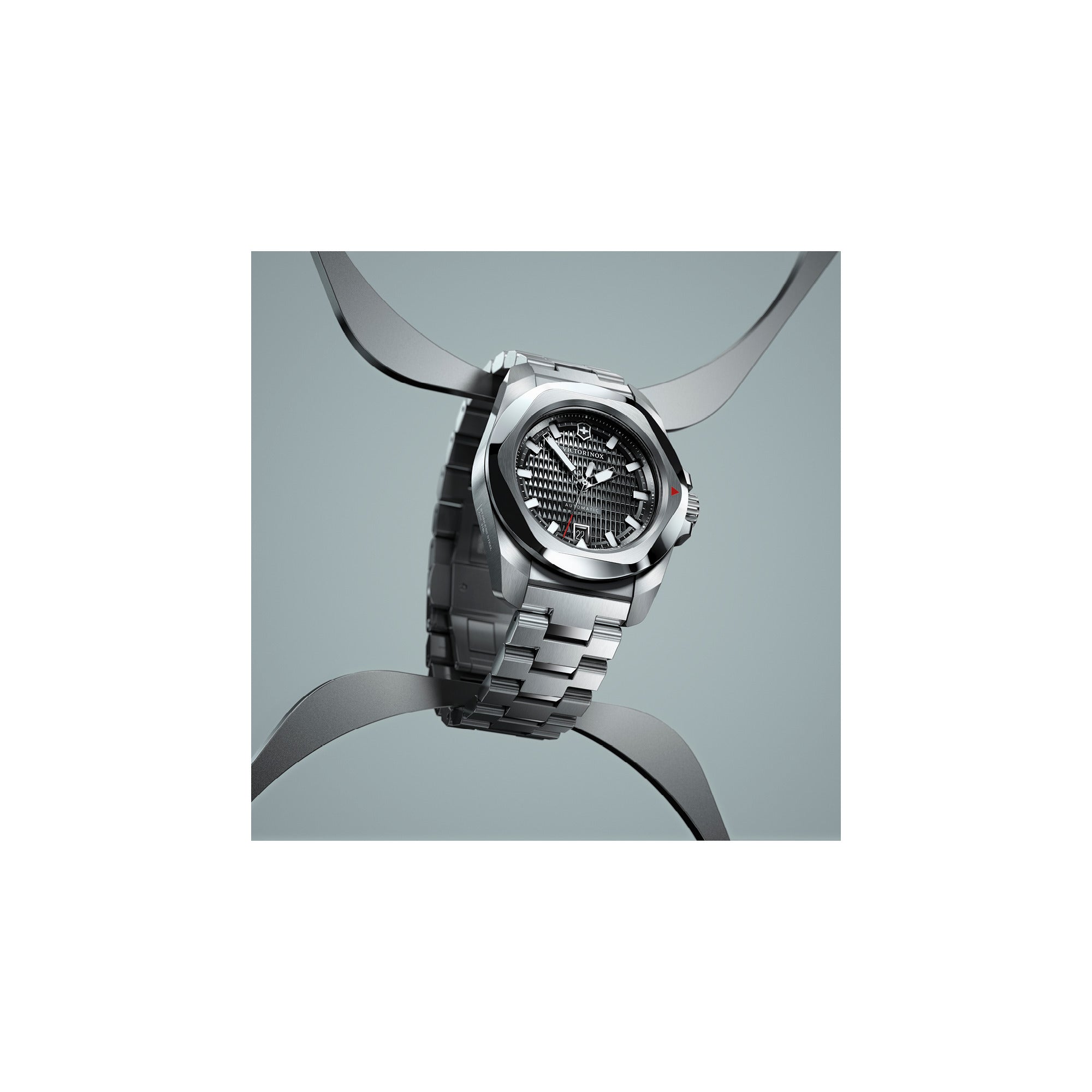 Victorinox I.N.O.X. Automatic 41mm Stainless Steel Bracelet - Black Dial
