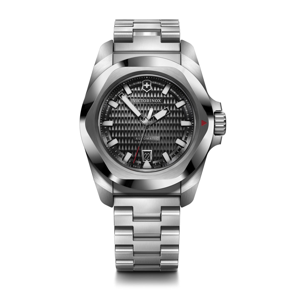 Victorinox I.N.O.X. Automatic 41mm Black Dial on Stainless Steel Bracelet