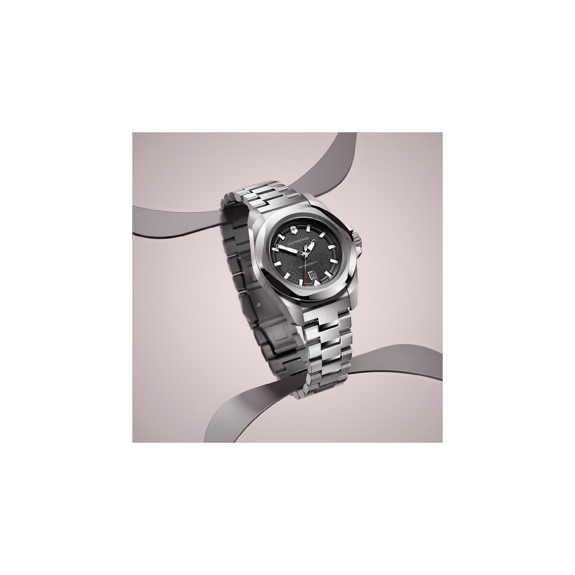 Victorinox I.N.O.X. 32mm Stainless Steel Bracelet - Silver Dial (242036)