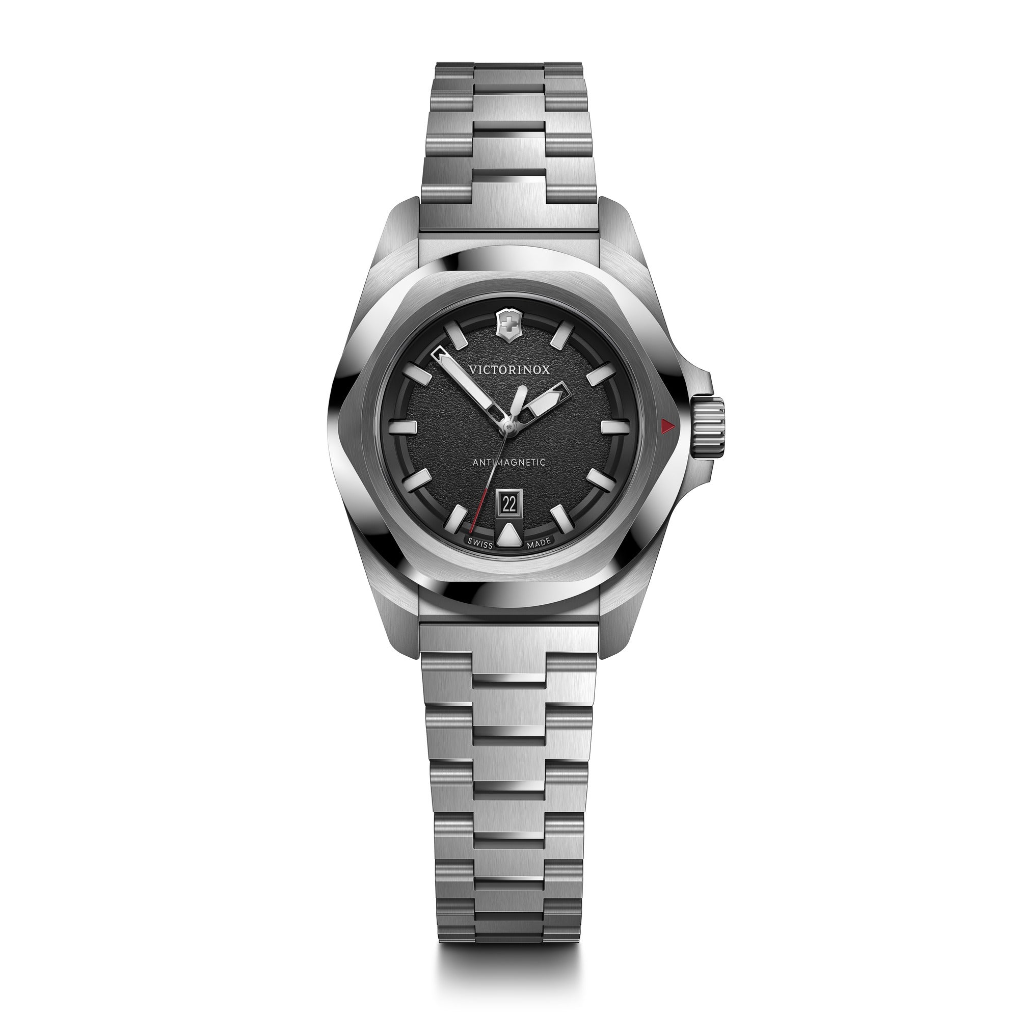 Victorinox I.N.O.X. 32mm Stainless Steel Bracelet - Silver Dial (242036)