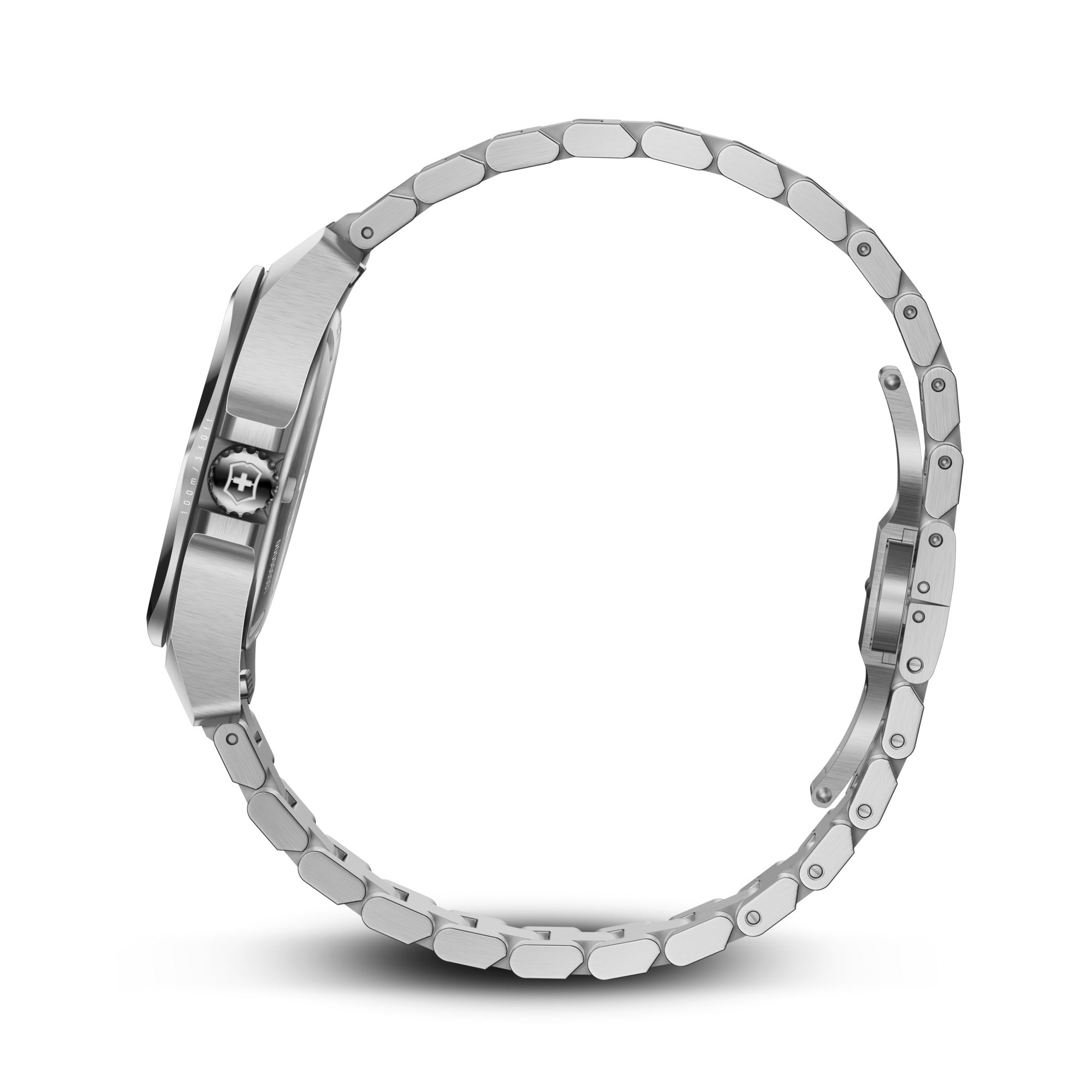 Victorinox I.N.O.X. 32mm Stainless Steel Bracelet - Silver Dial (242038)