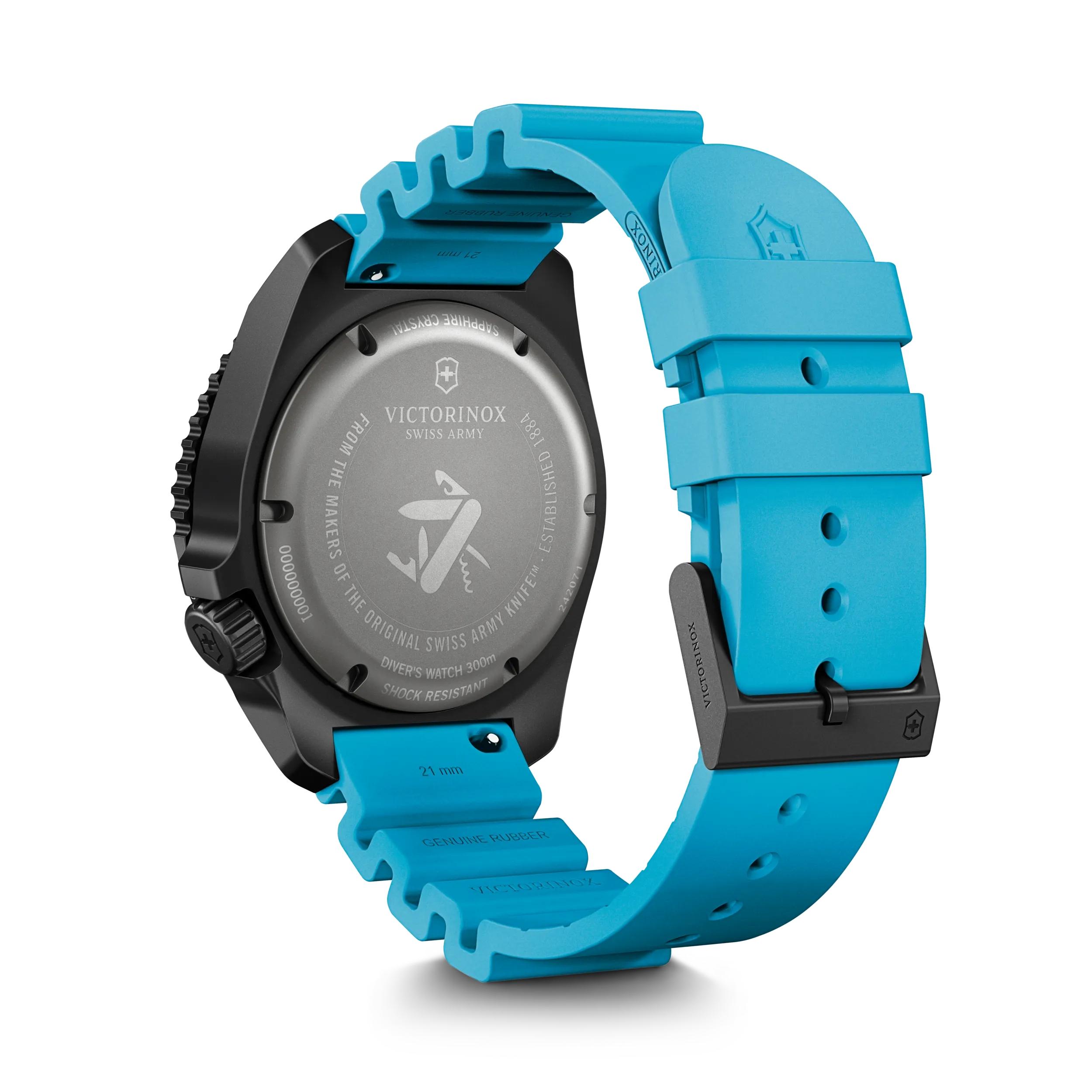 Victorinox Dive Pro Automatic Black Dial on Blue Rubber Strap